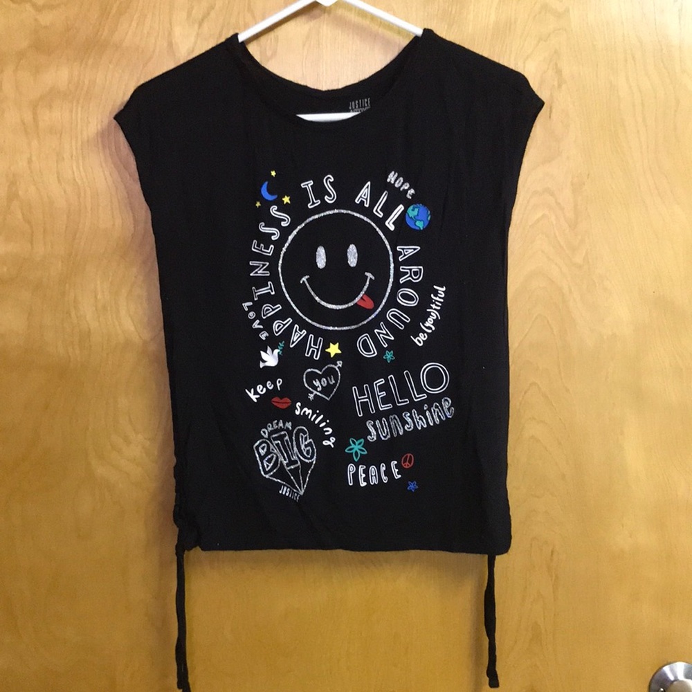 Black Print Tee